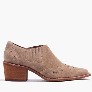Madewell Cline Western Bootie in Suede 8
